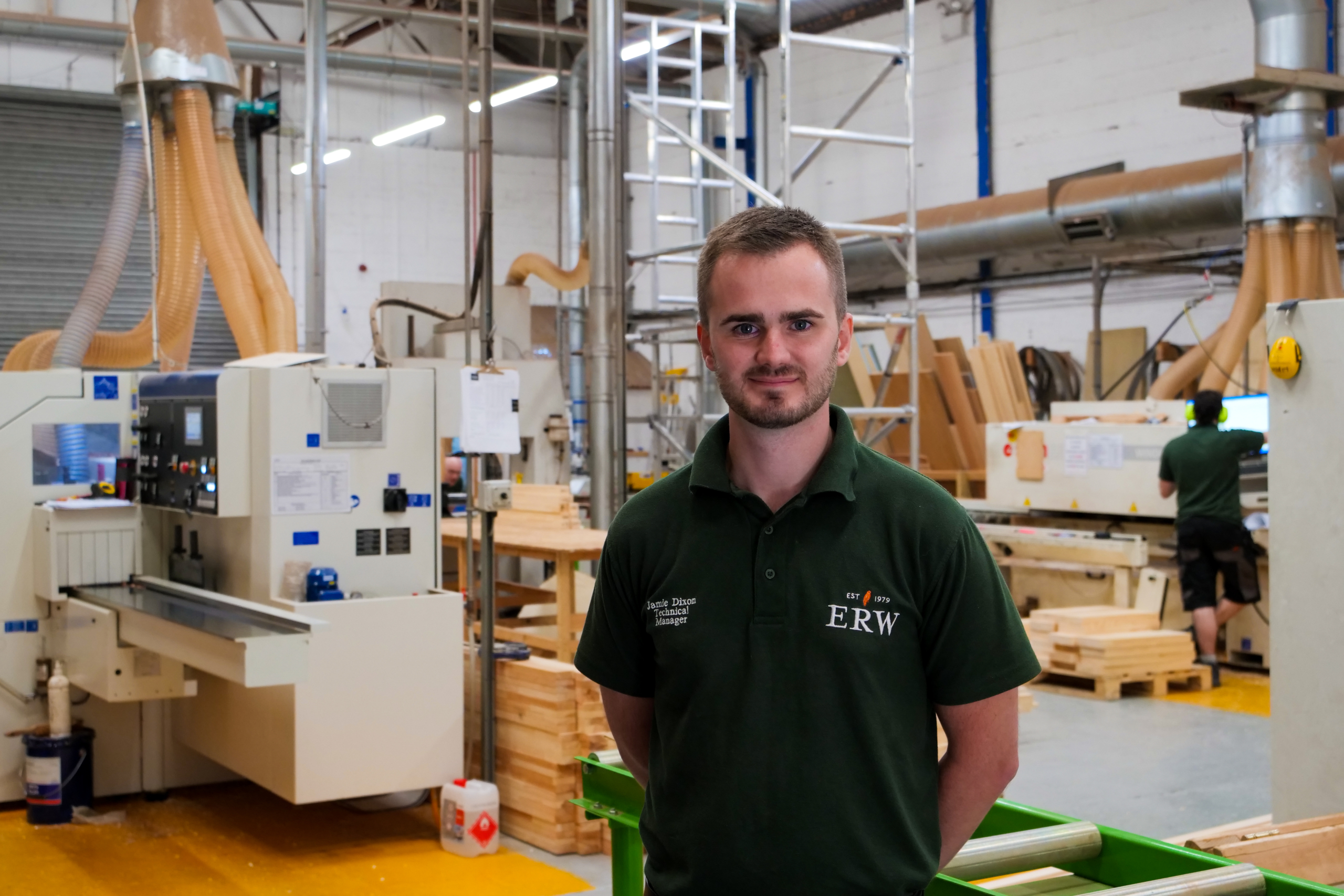 British Woodworking Federation award winner, technical manager, Jamie Dixon